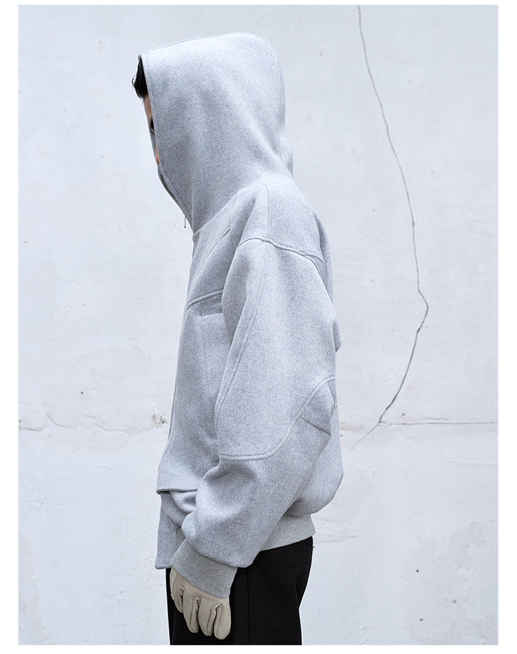 Clean Fit Hooded Zipper Jacket