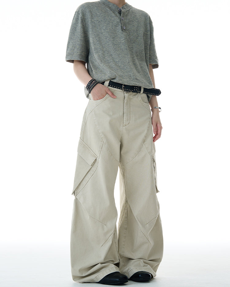 Deconstruction design casual pants