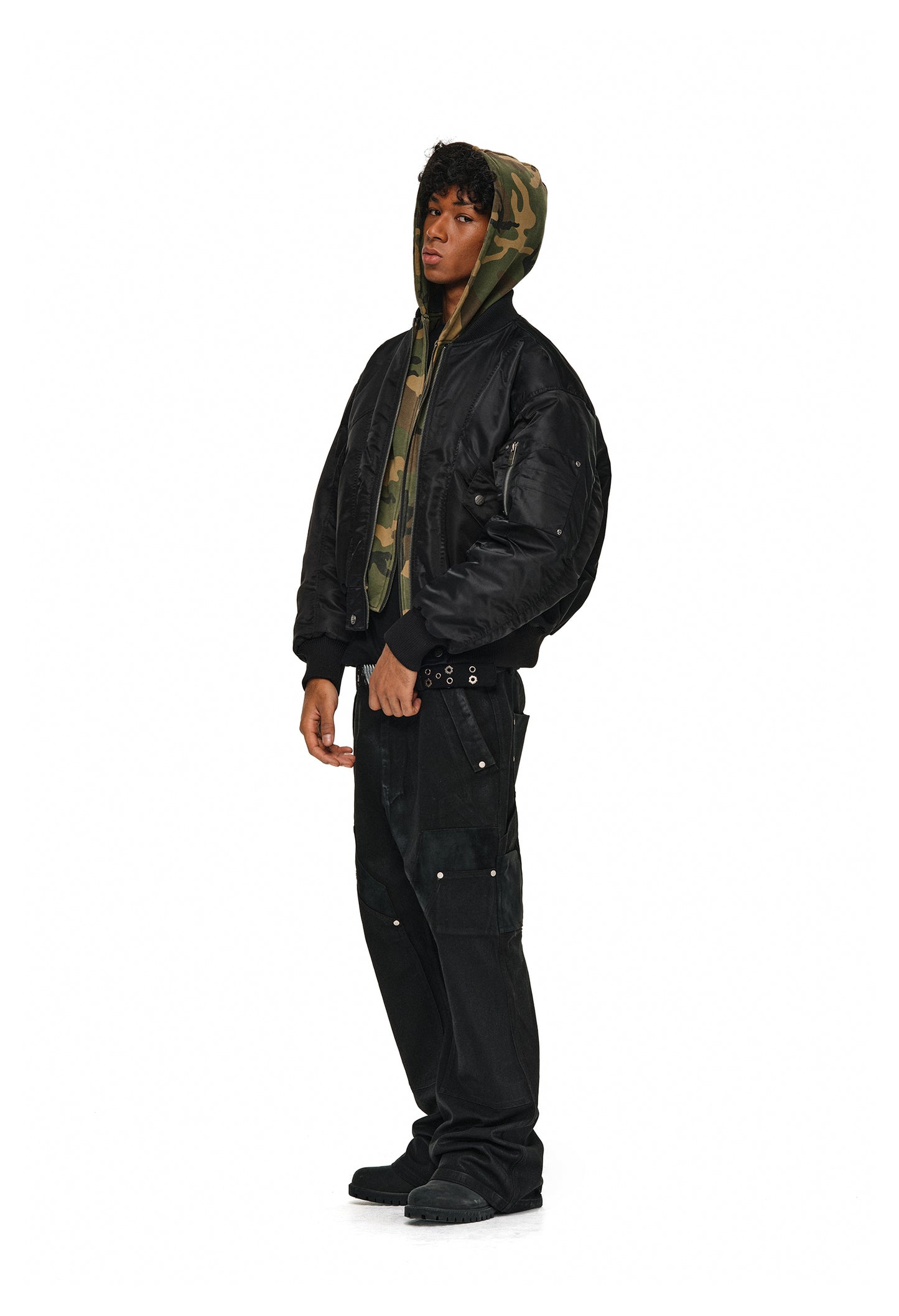 Fake Two-Piece Flight Jacket
