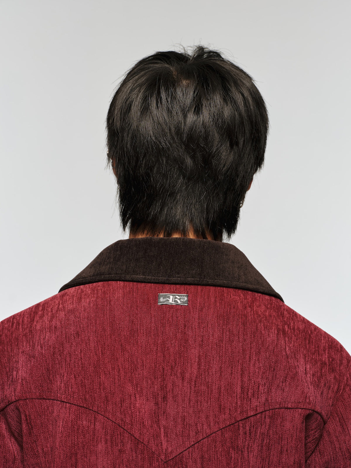 Short, Wide-Cut Velvet Jacket