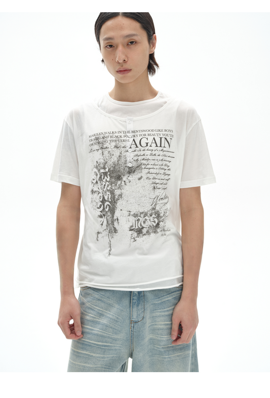 Fake Two-Piece T-Shirt