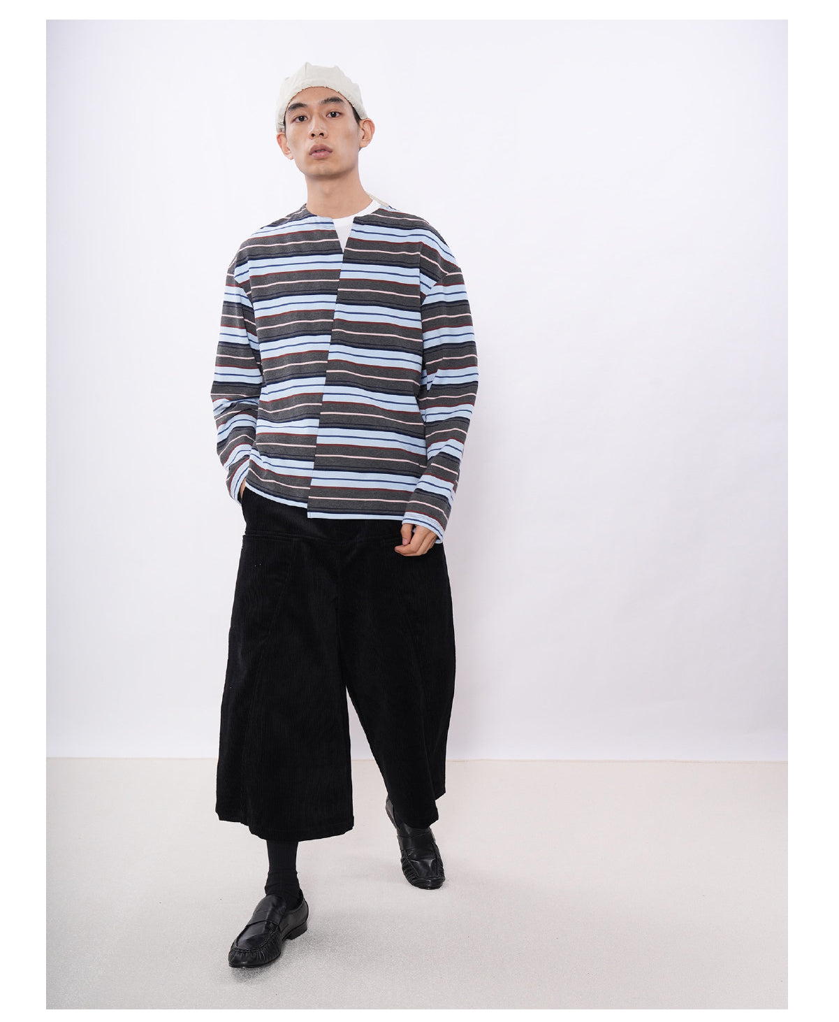 Asymmetrical Striped T-Shirt