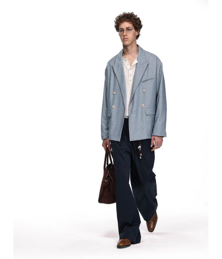 Minimalist Linen Blend Jacket