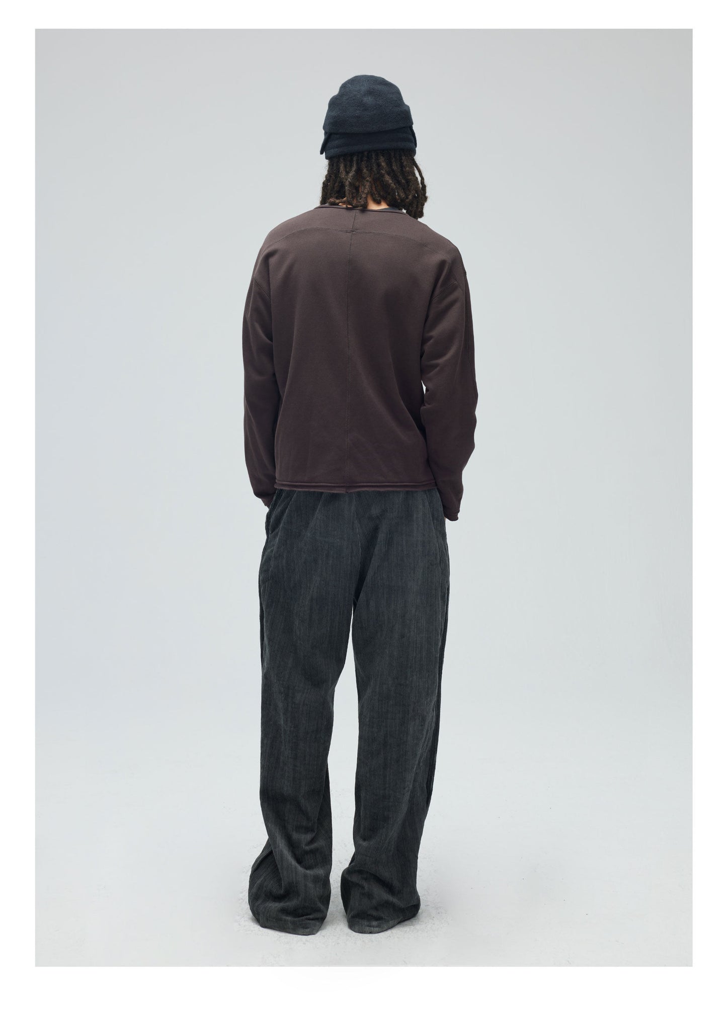 Loose-fit corduroy pants