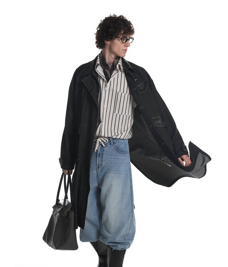 Patchwork Trench Coat