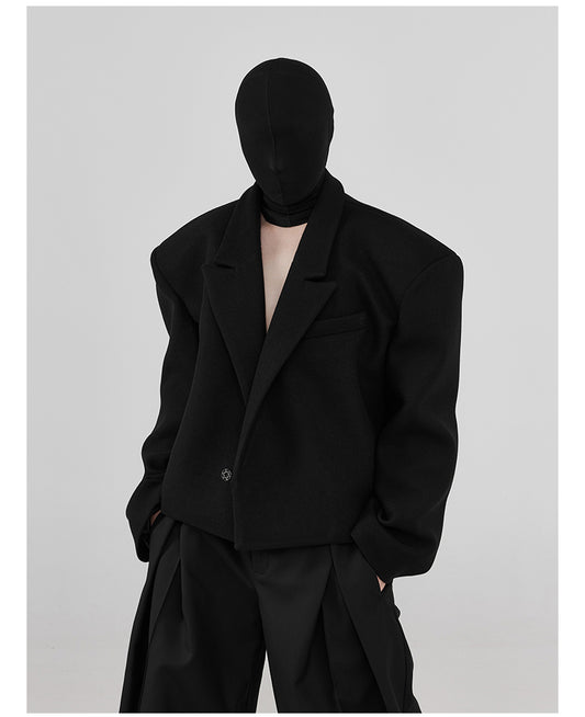 Minimal Silhouette Suit Jacket