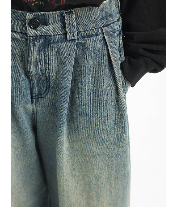 Wide Leg Scimitar Jeans