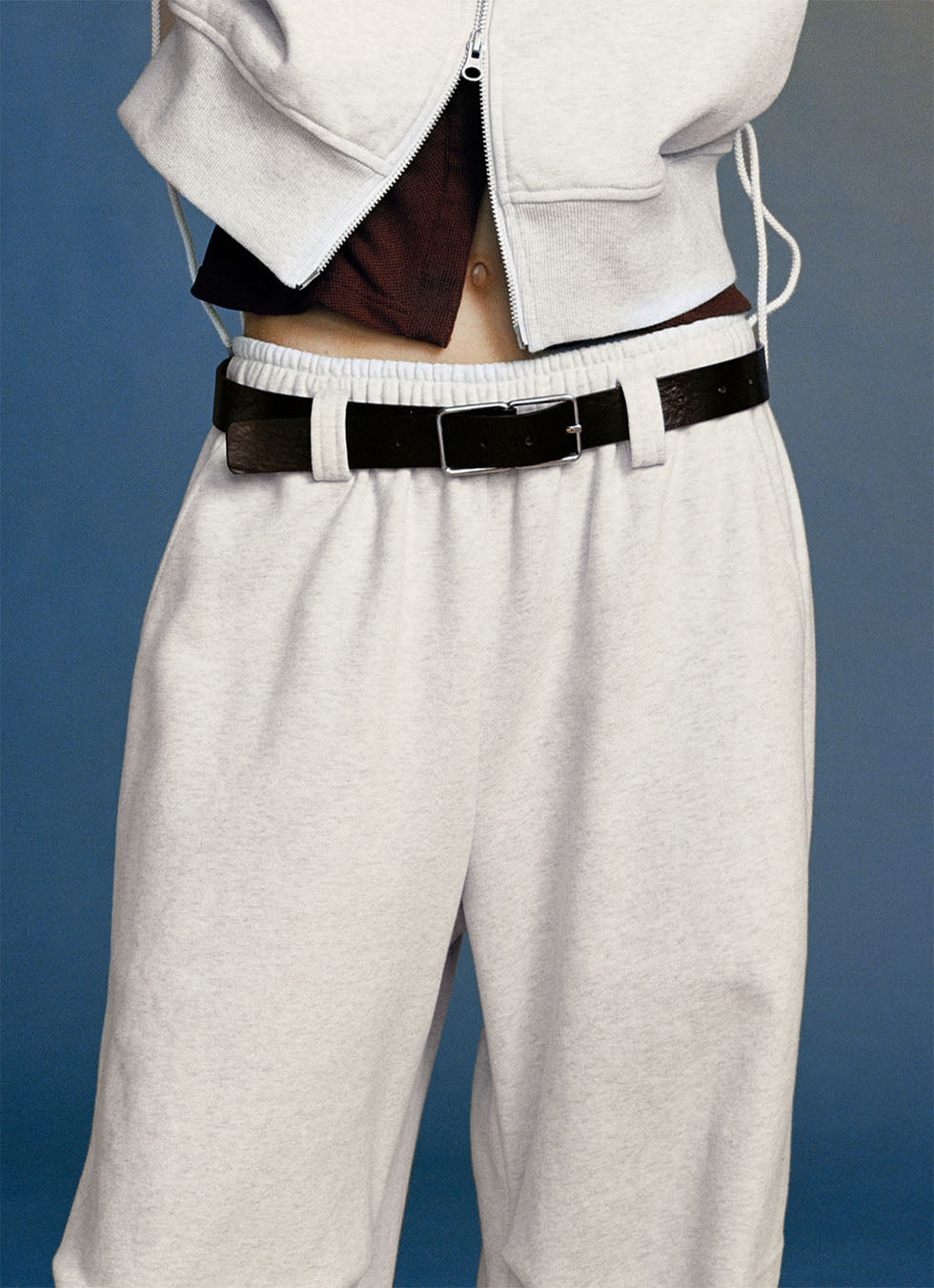 Imitation Double Waist Casual Sweatpants