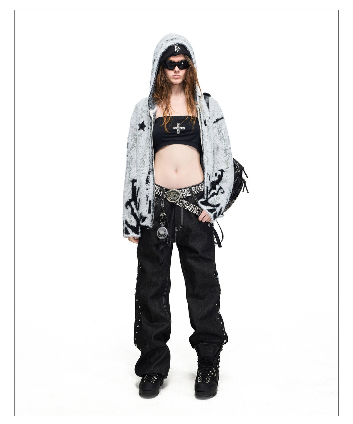 Faux Mink Hooded Sweater
