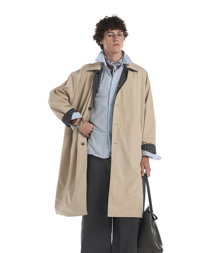 Reversible Long Trench Coat