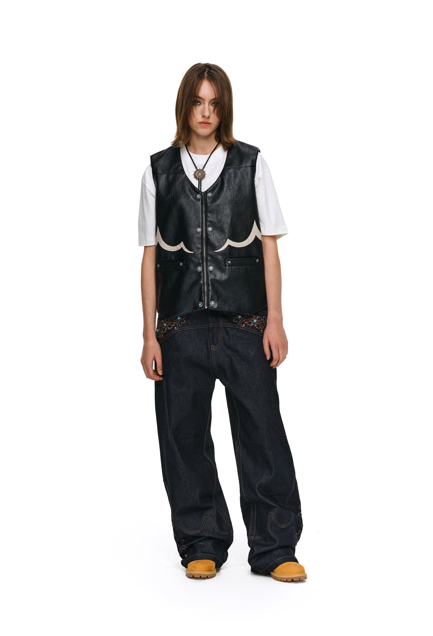 PU Leather Vest