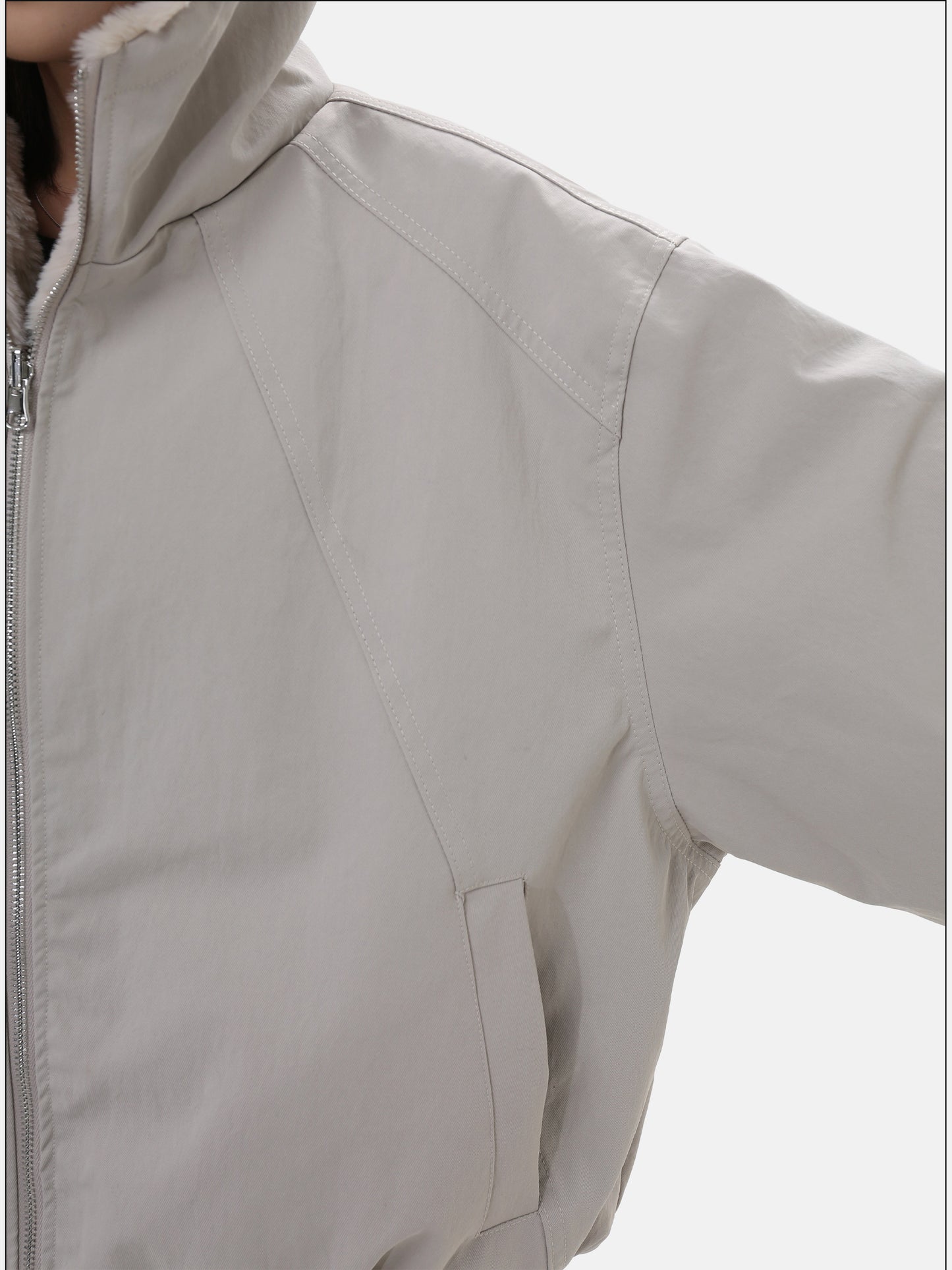 Unisex Thick Short Hooded Jacket