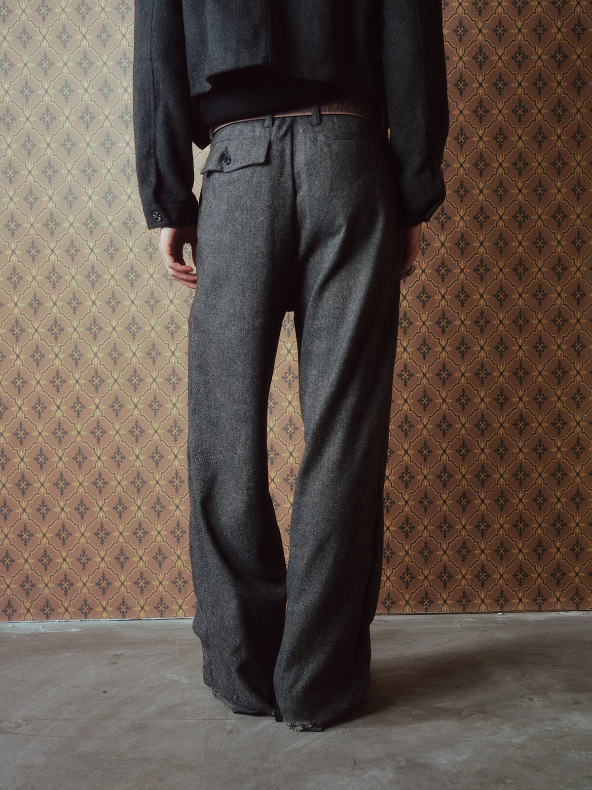 Damage Hem Casual Pants