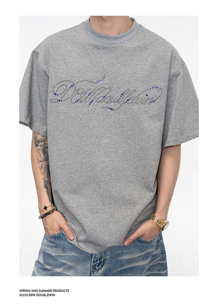 Handwritten Font Cotton T-Shirt