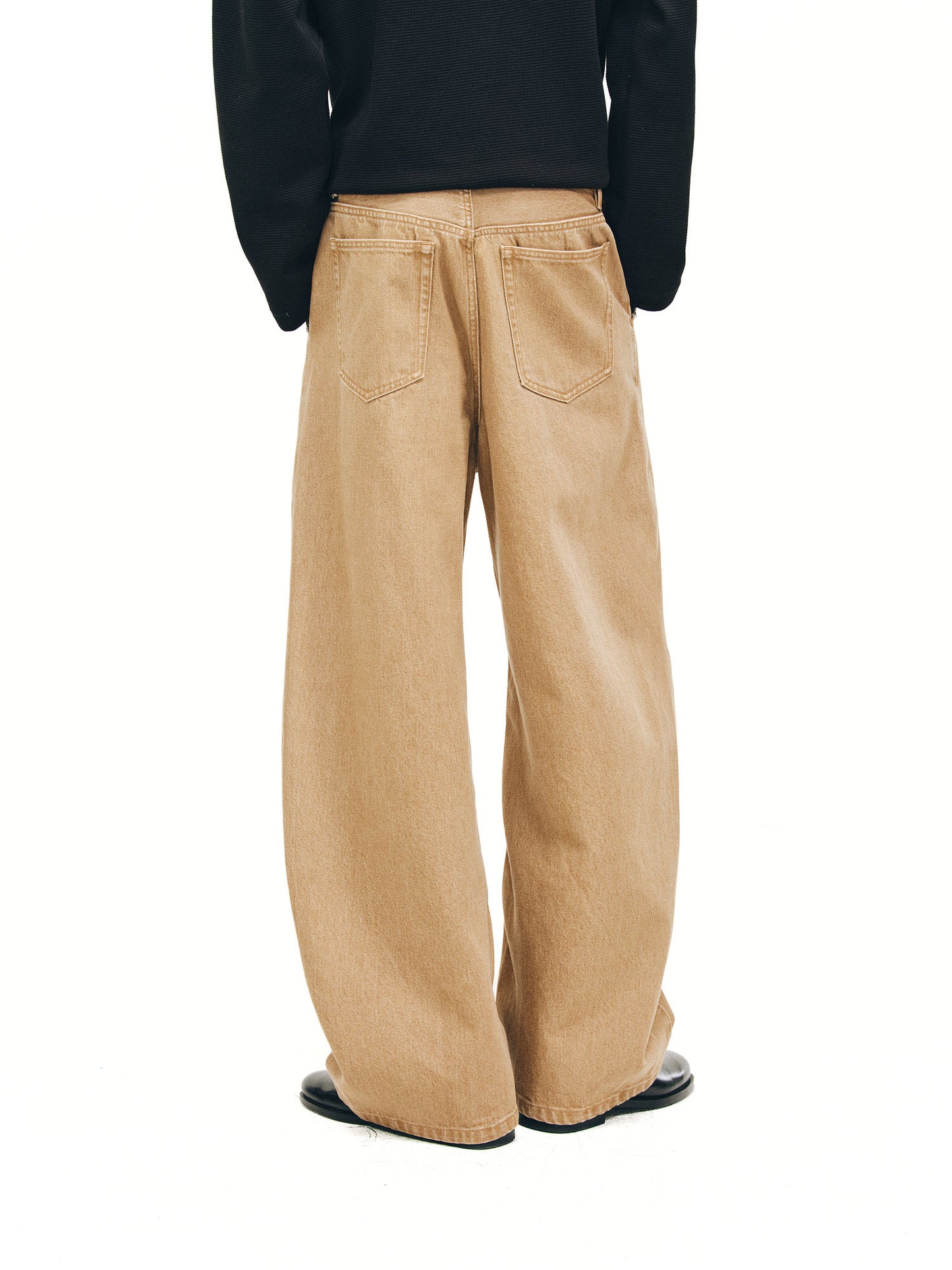 Custom-Woven Curved Denim Pants