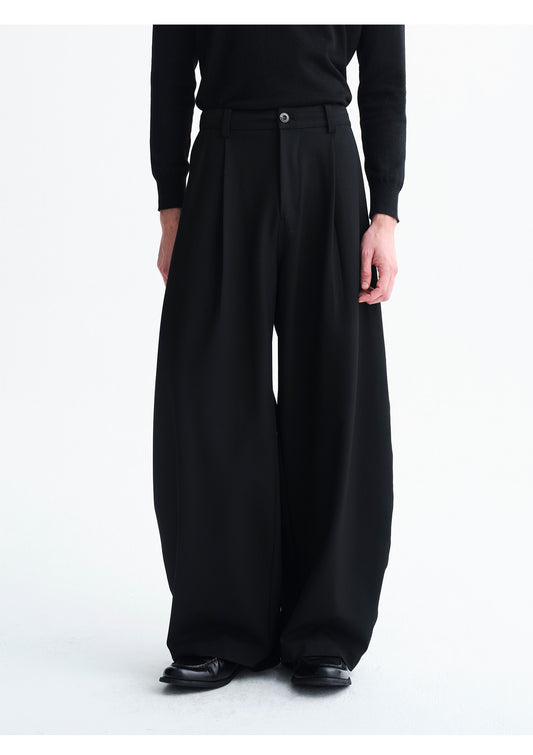 Minimalist Silhouette Casual Pants