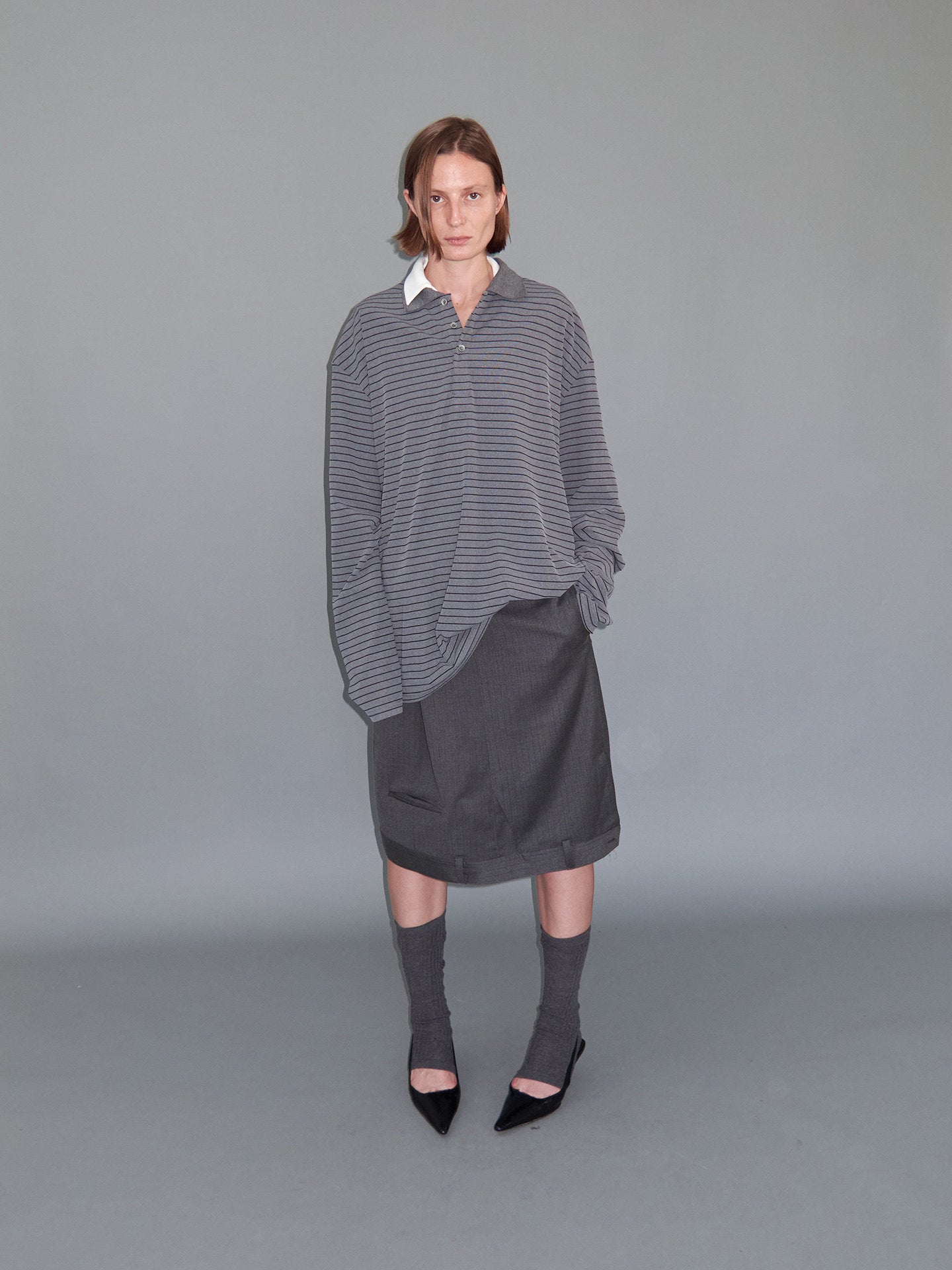 Simple Striped Polo Shirt