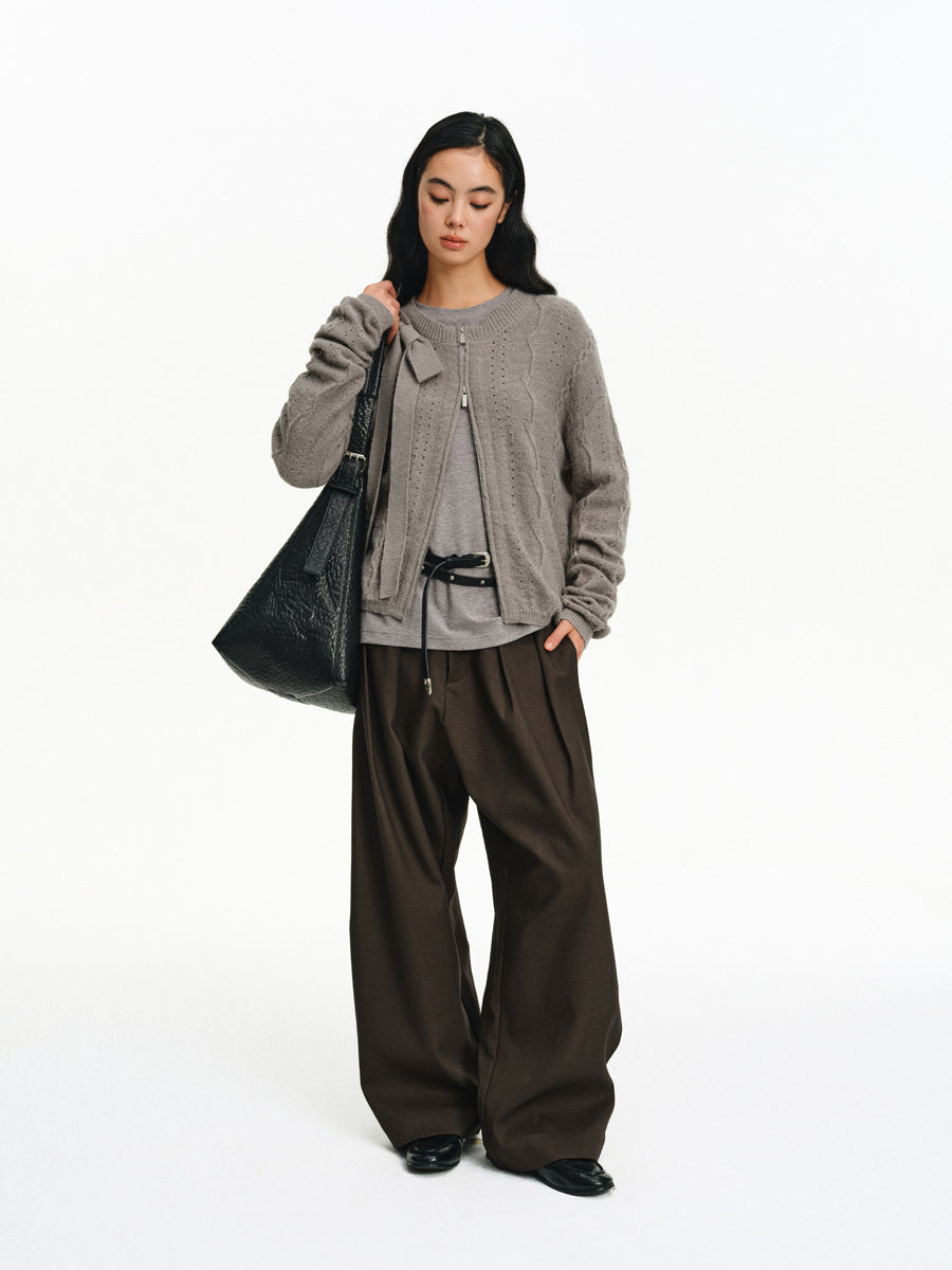 Wide-Leg Casual Pants