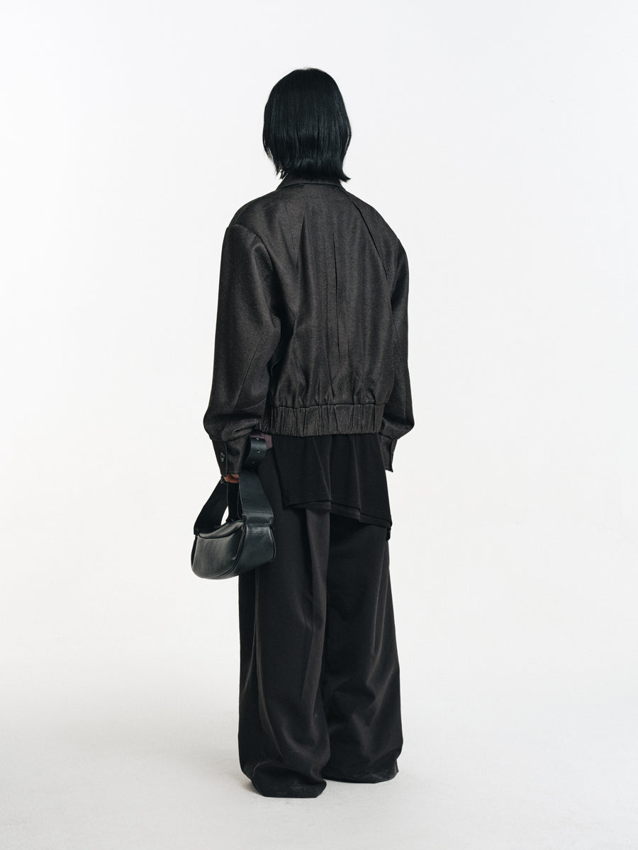 Short Padded Shoulder Jacket