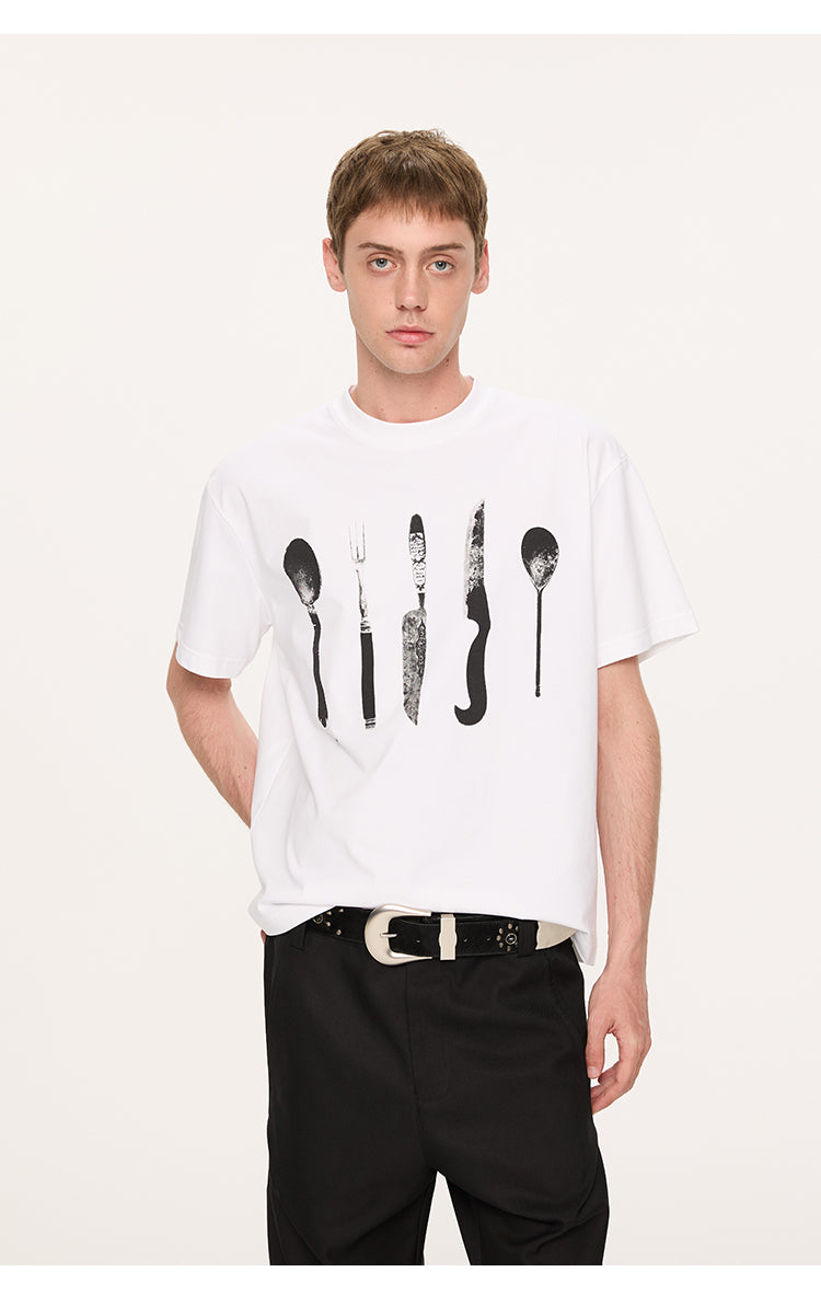 Printed simple T-shirt