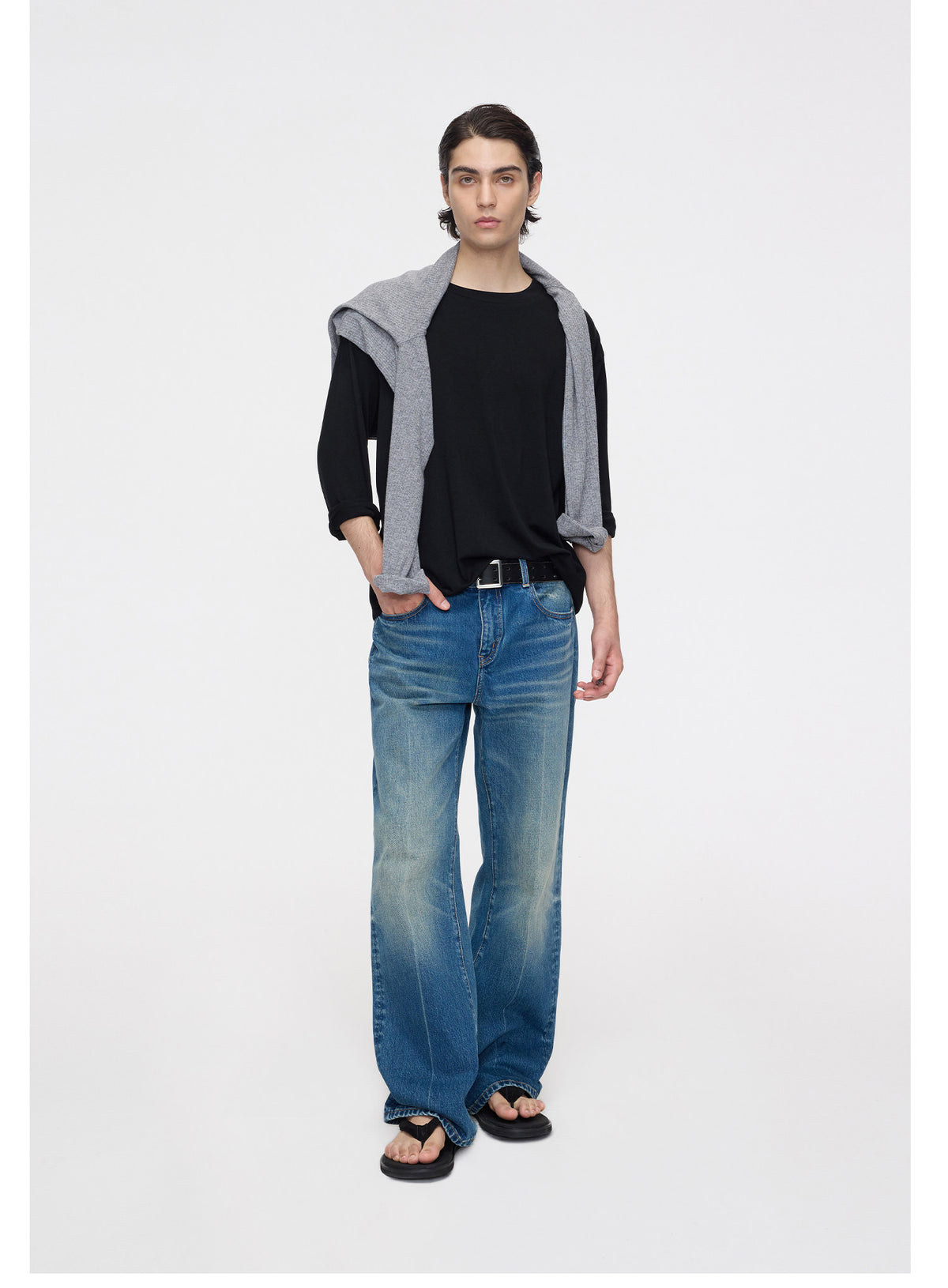 Retro Wash Straight-Leg Jeans