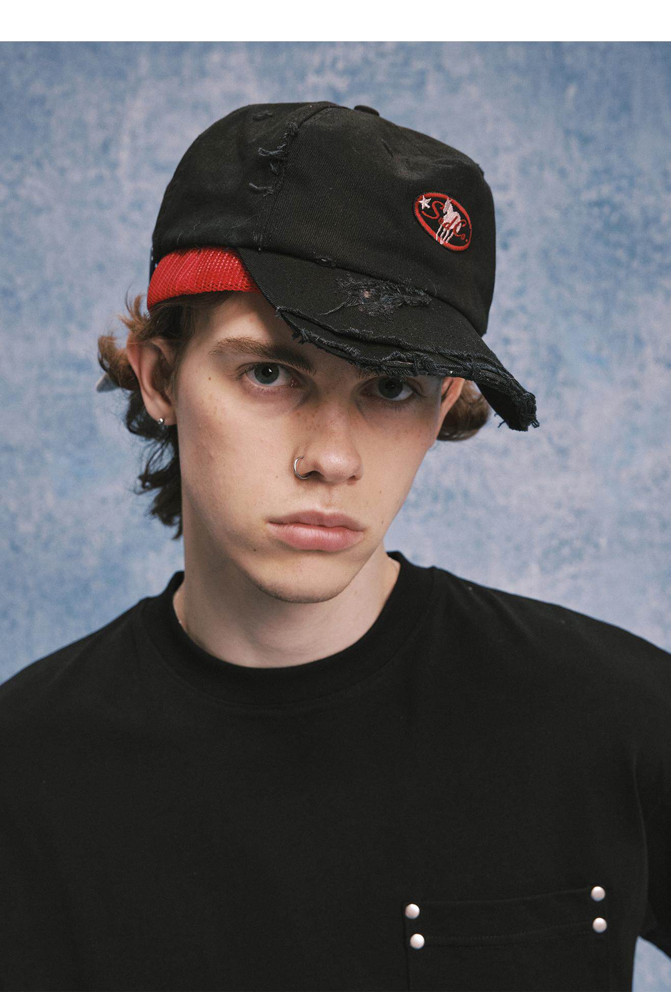 Embroidered Curved-Brim Cap