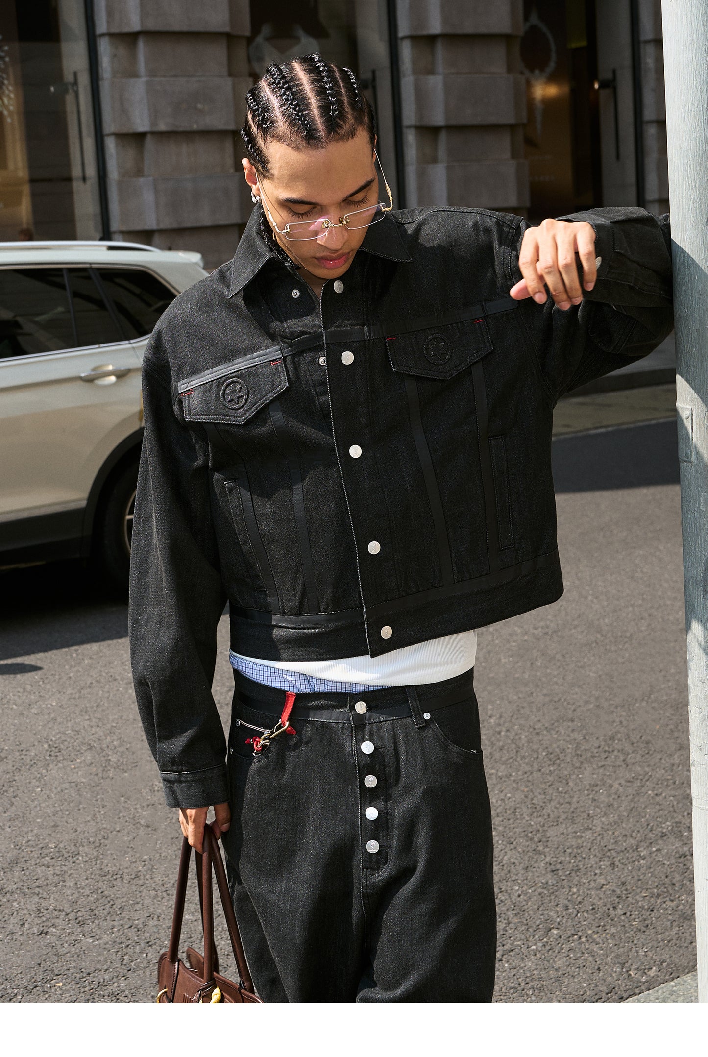 Raw Denim Short Wide Jacket