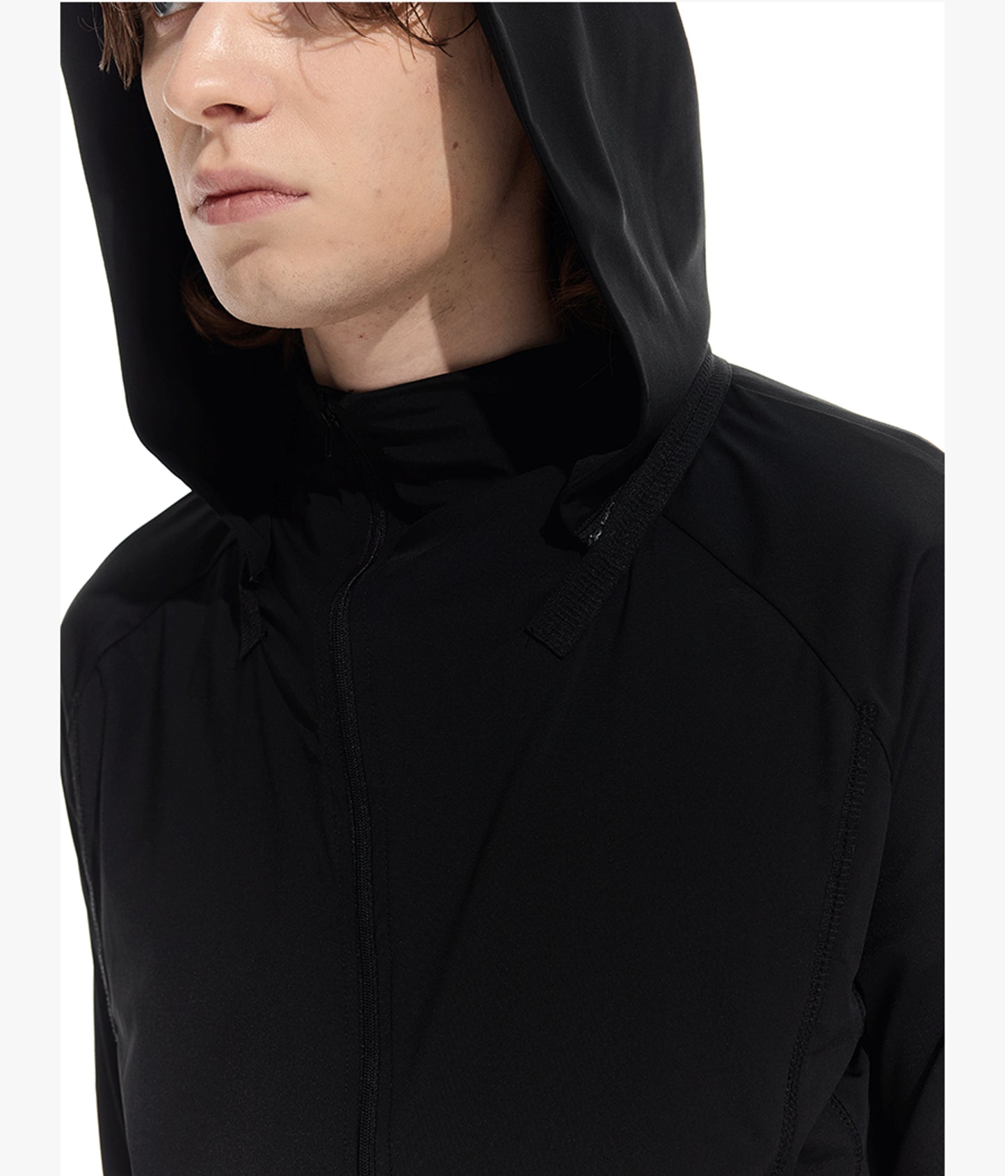 Jacket with removable hood