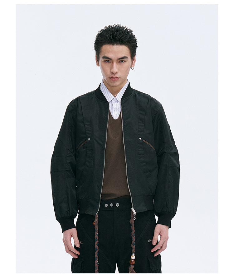 Reversible bomber jacket