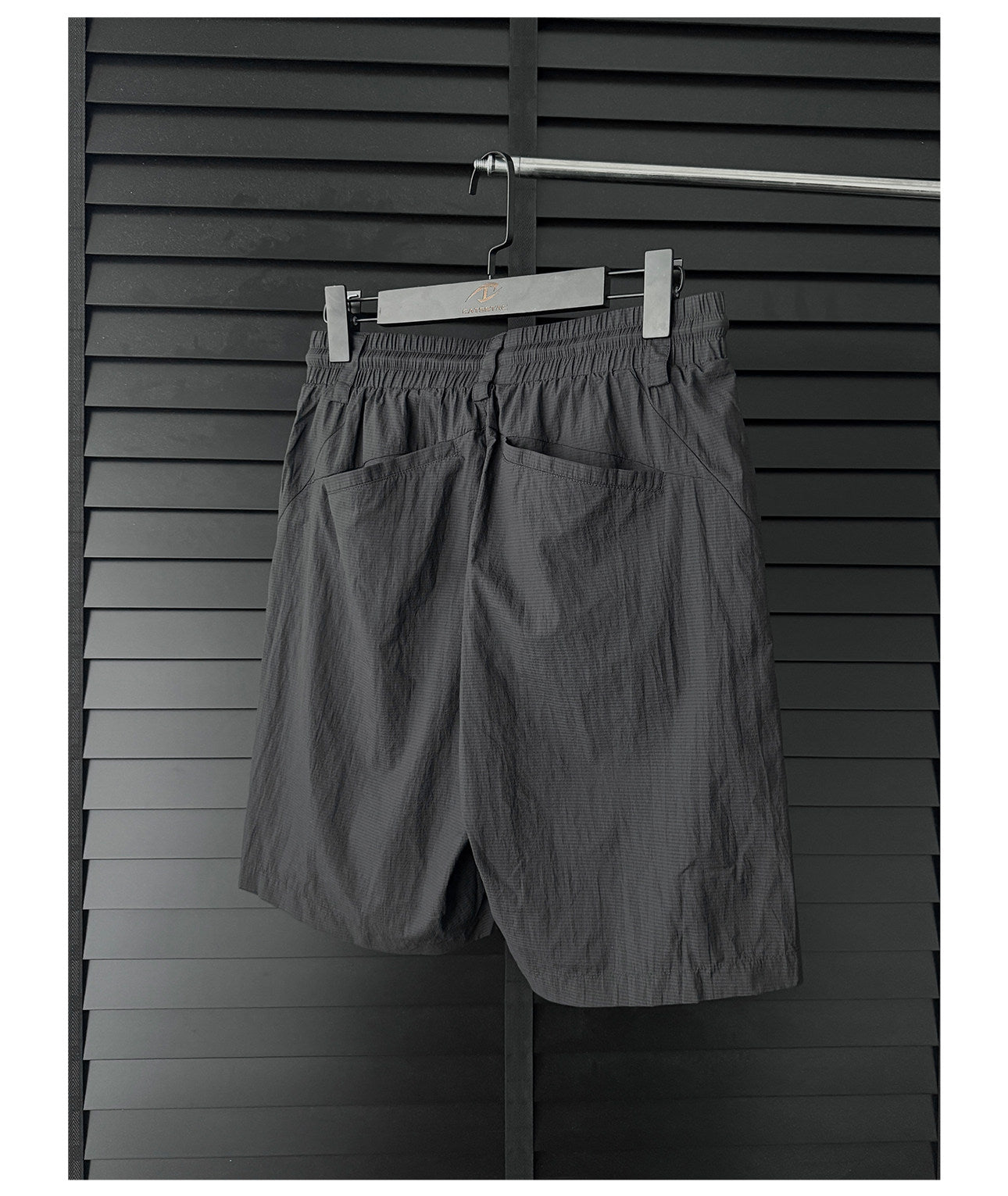 Silky-textured nylon shorts