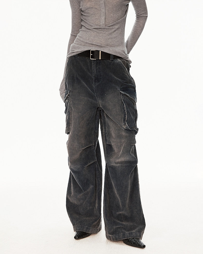 Corduroy Washed Work Pants