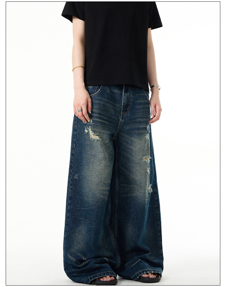 American Retro Baggy Wide Leg Jeans