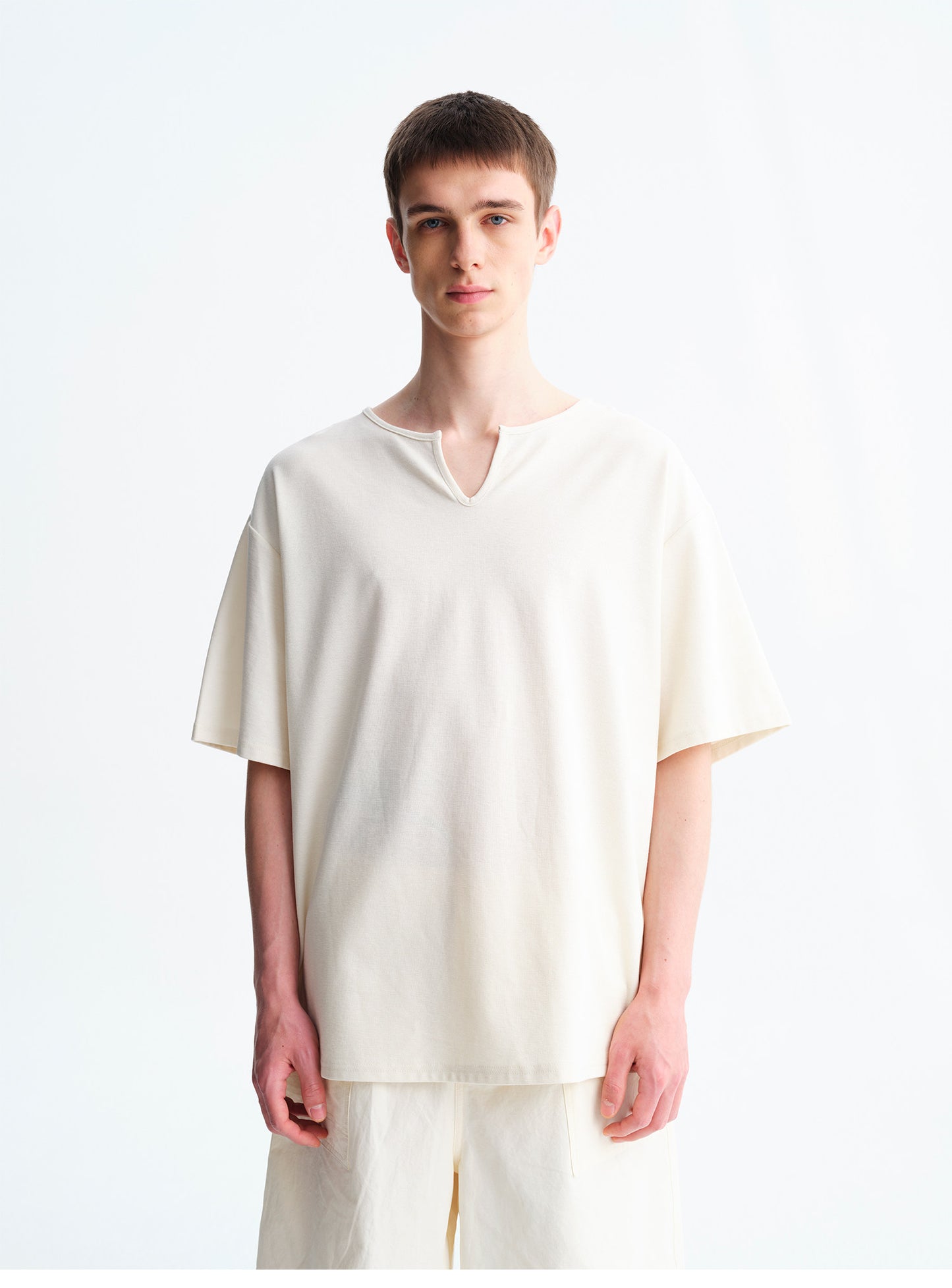 Matt-Finish Loose-Fit T-Shirt