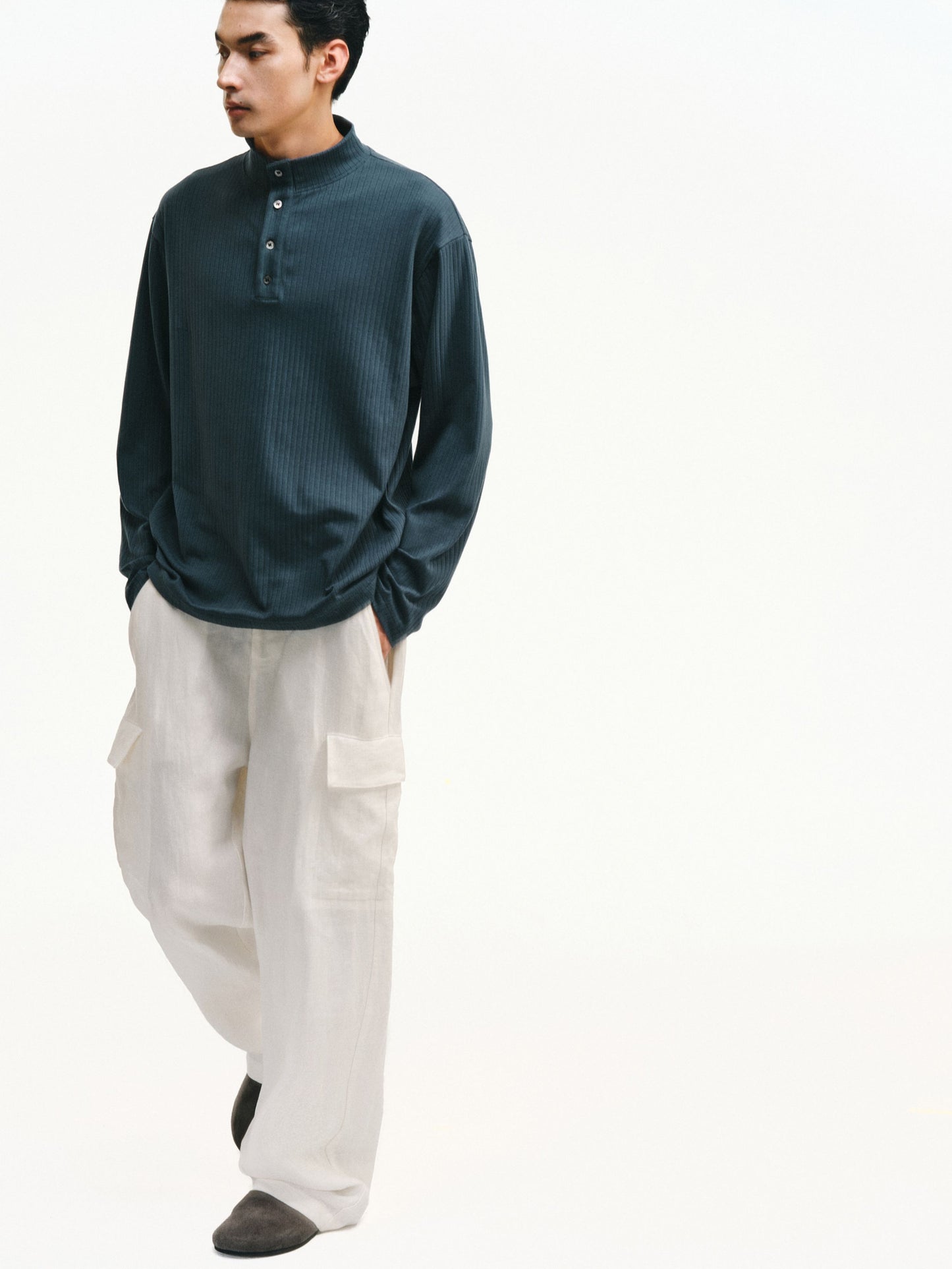 Half-High Collar Shirt