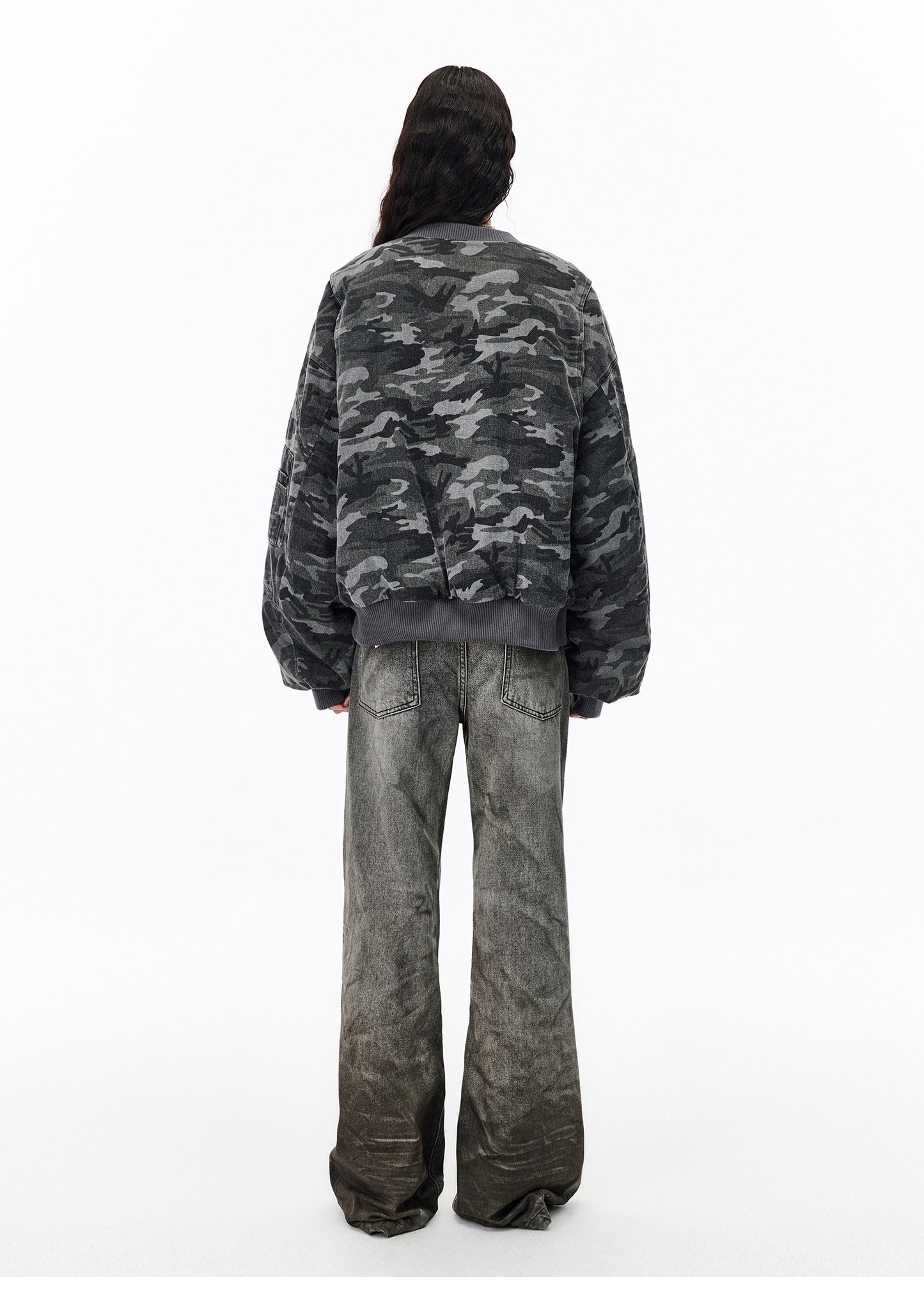 Washed Camouflage Cotton Jacket