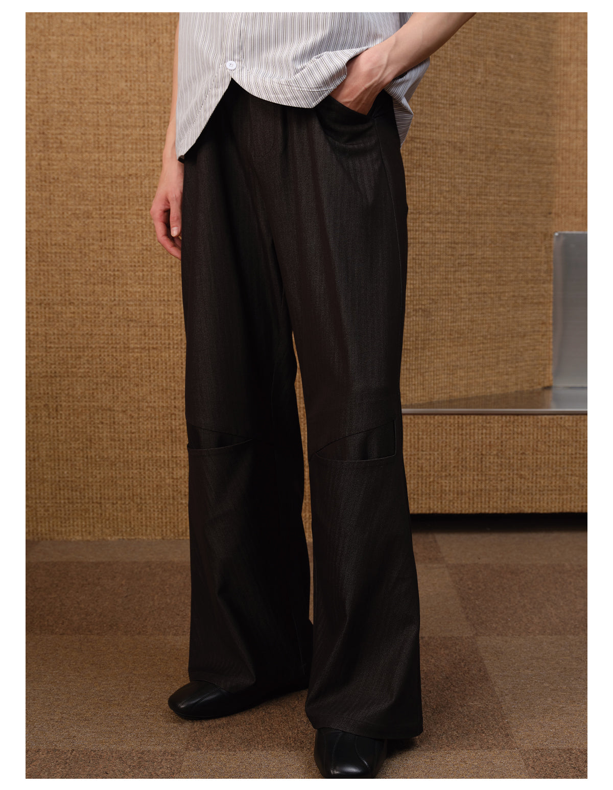 Pyramid Stripe Casual Pants