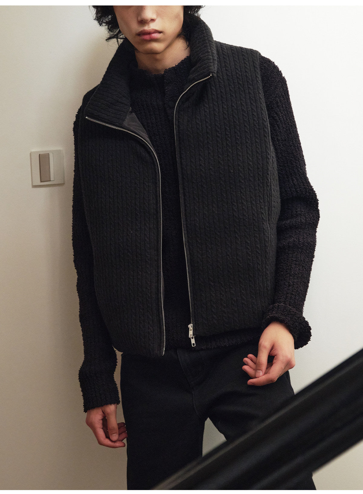 Cable-Knit Sweater Vest