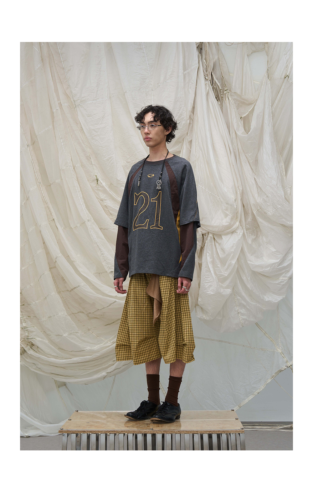 Faux two-piece T-shirt