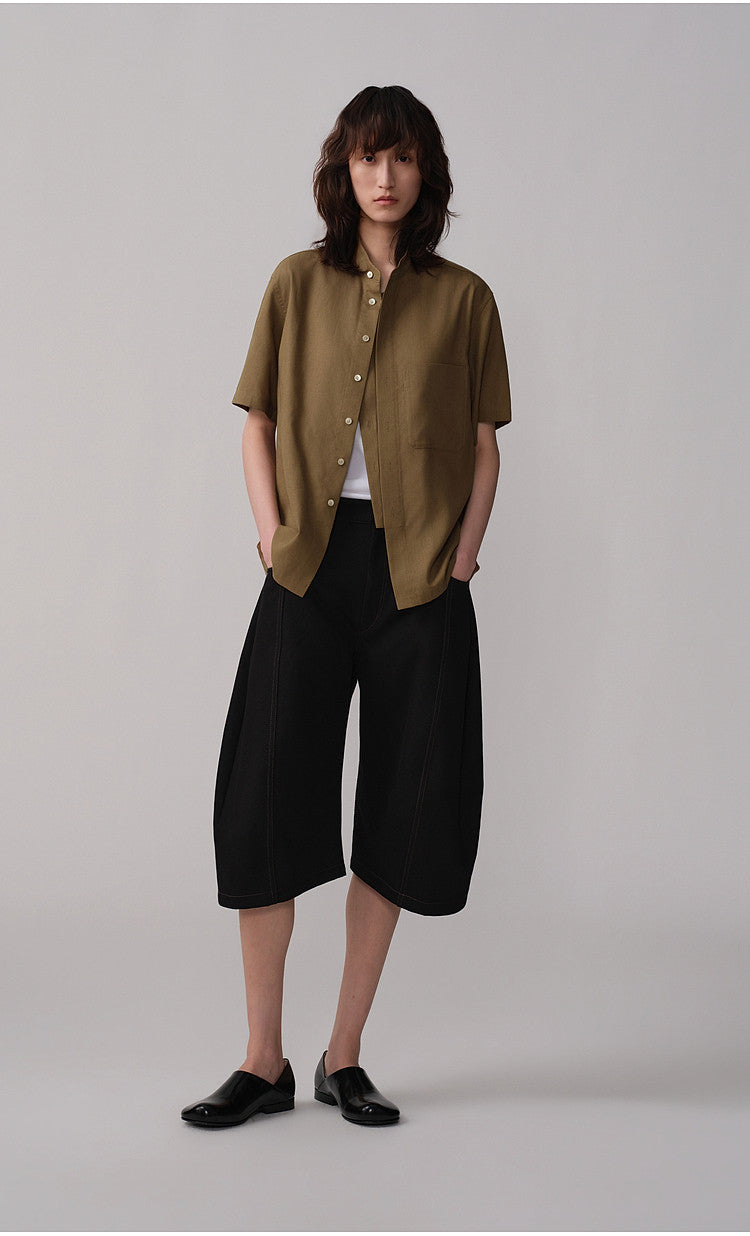 Loose-Fit Casual 3/4-Length Shorts