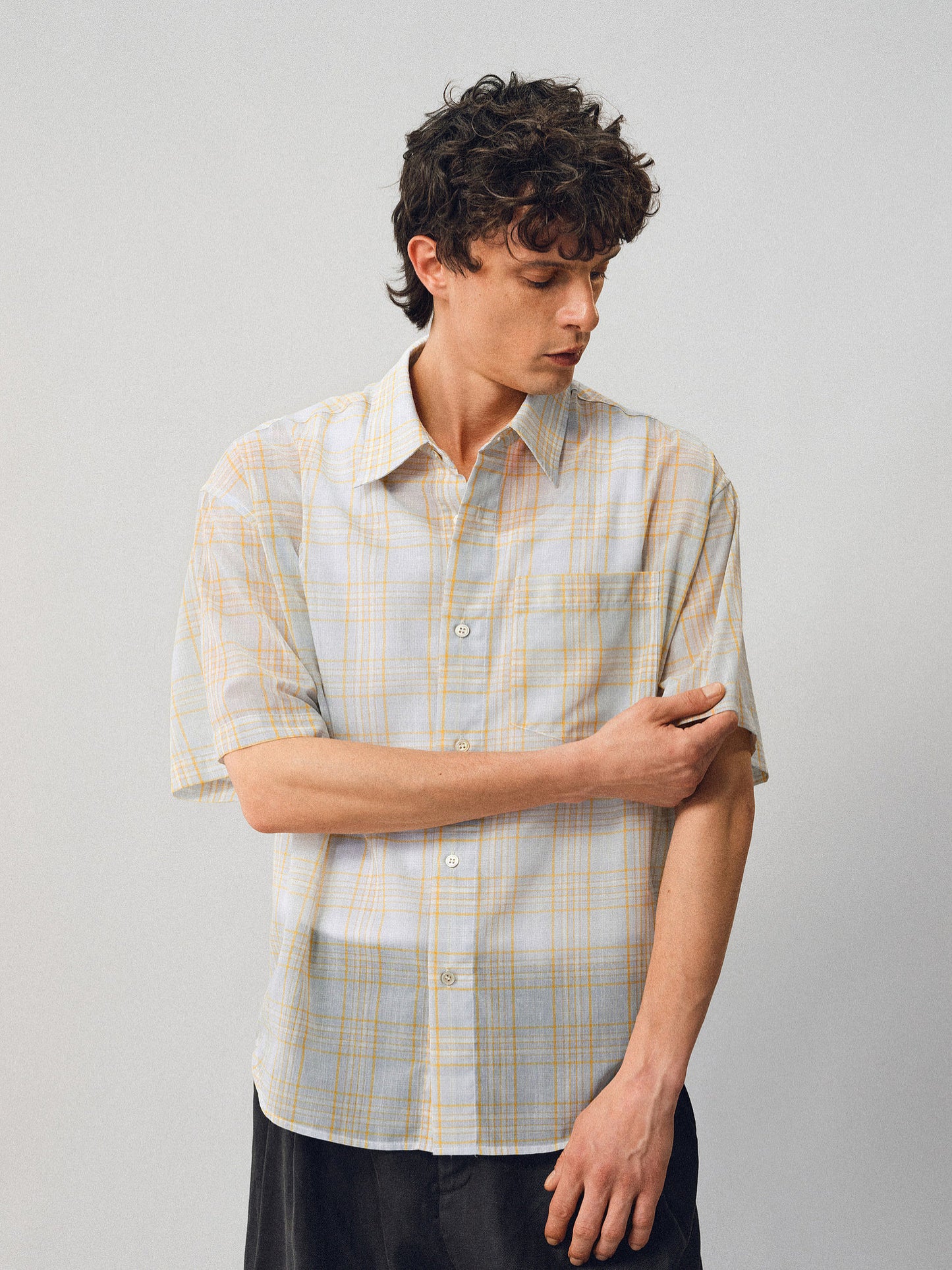 Imported Linen Check Shirt