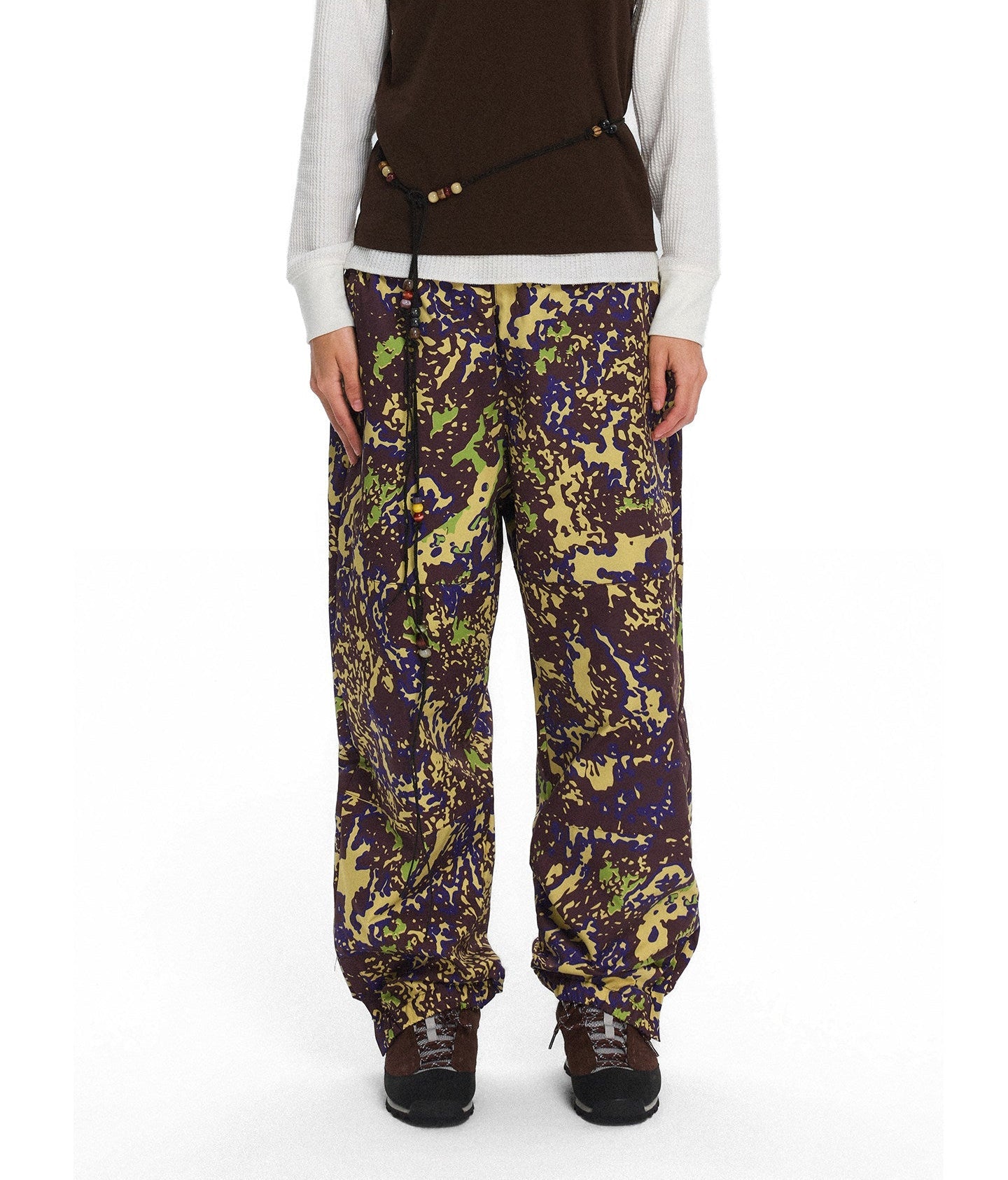 Nylon Mesh Zipper Sports Casual Pants