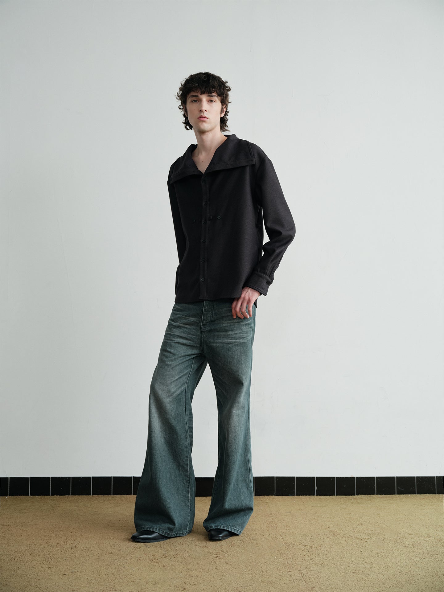 Embroidered Casual Denim Pants