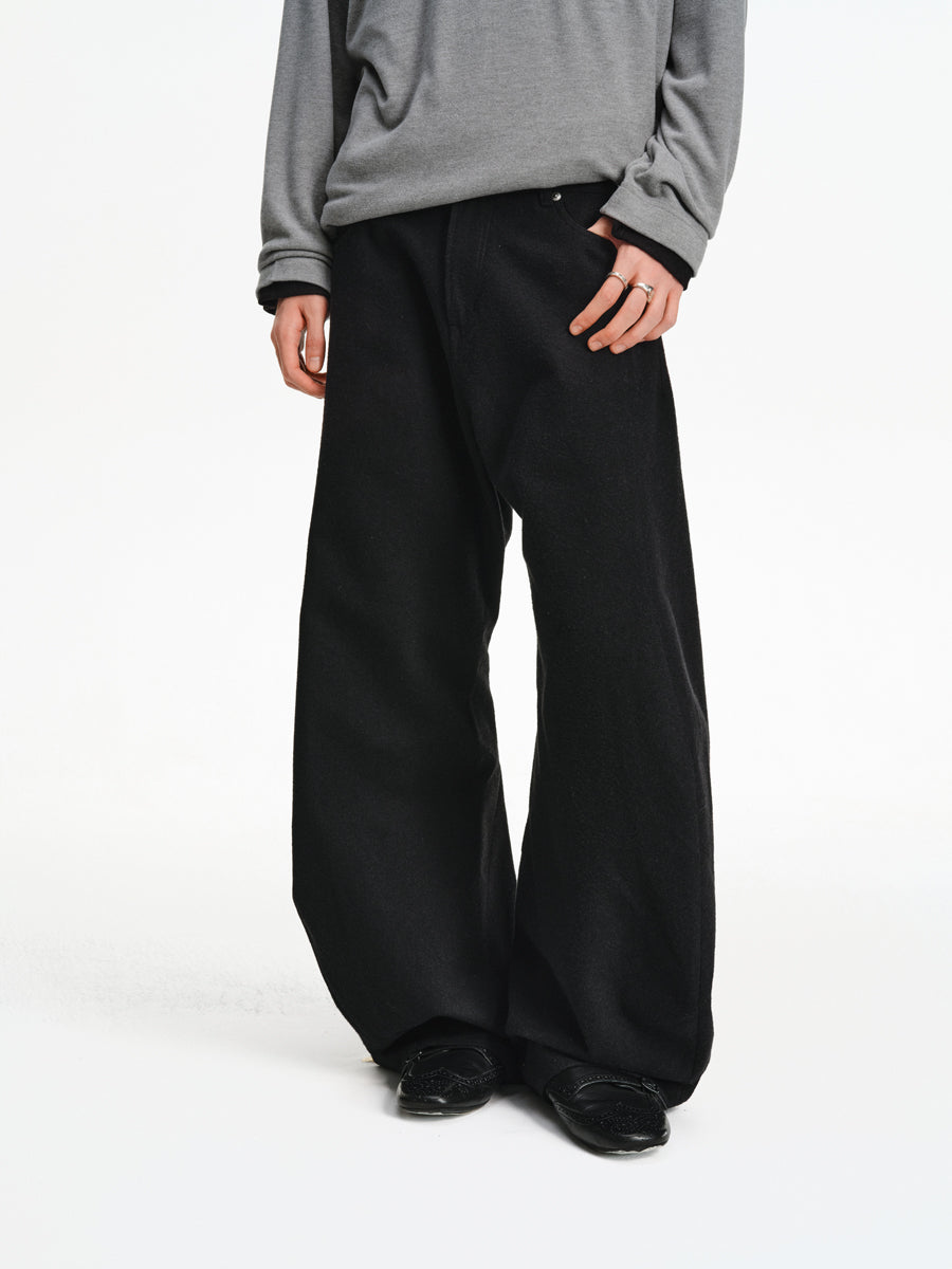 3D Cut Blend Texture Casual Pants