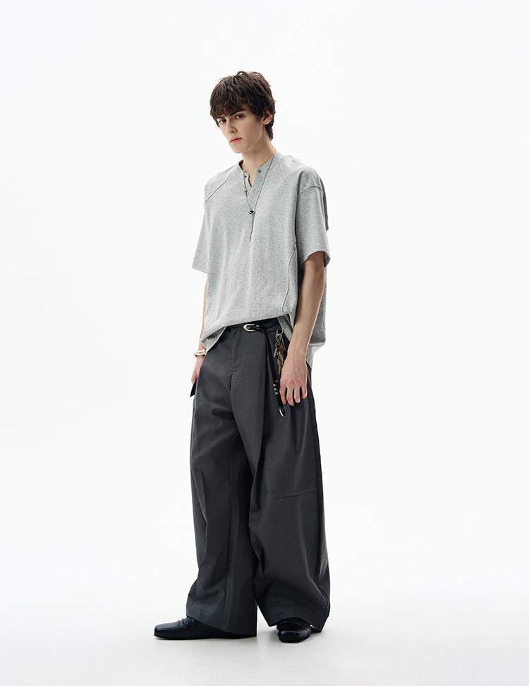 Deconstruction V-neck T-shirt