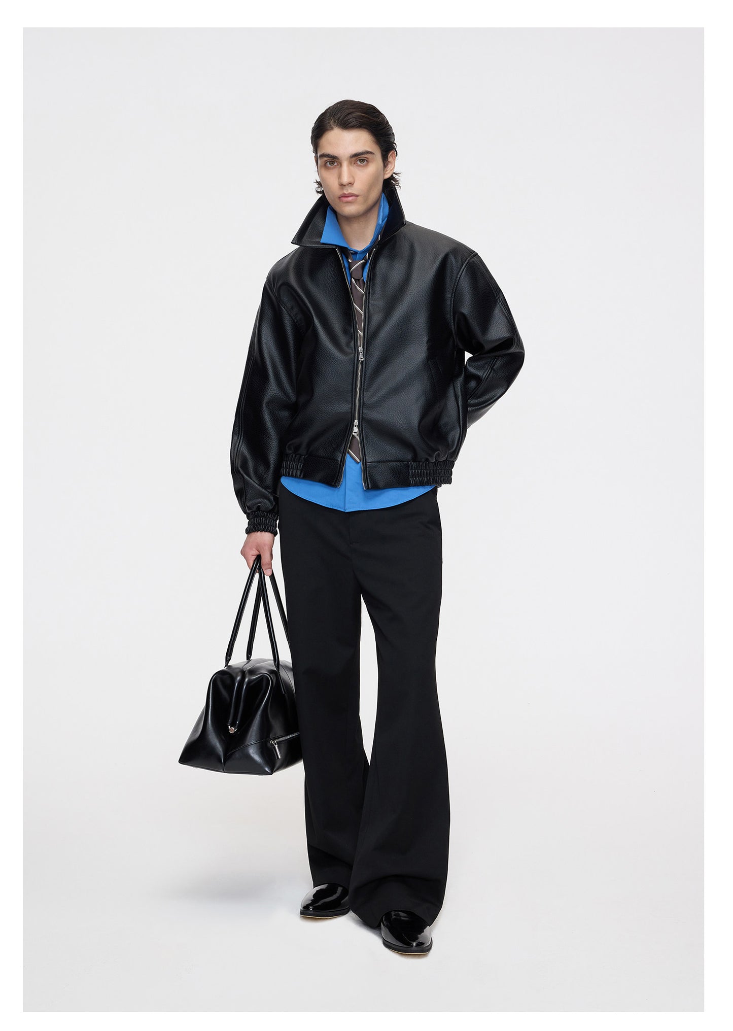 Slightly Loose-Fit Straight-Leg Casual Pants
