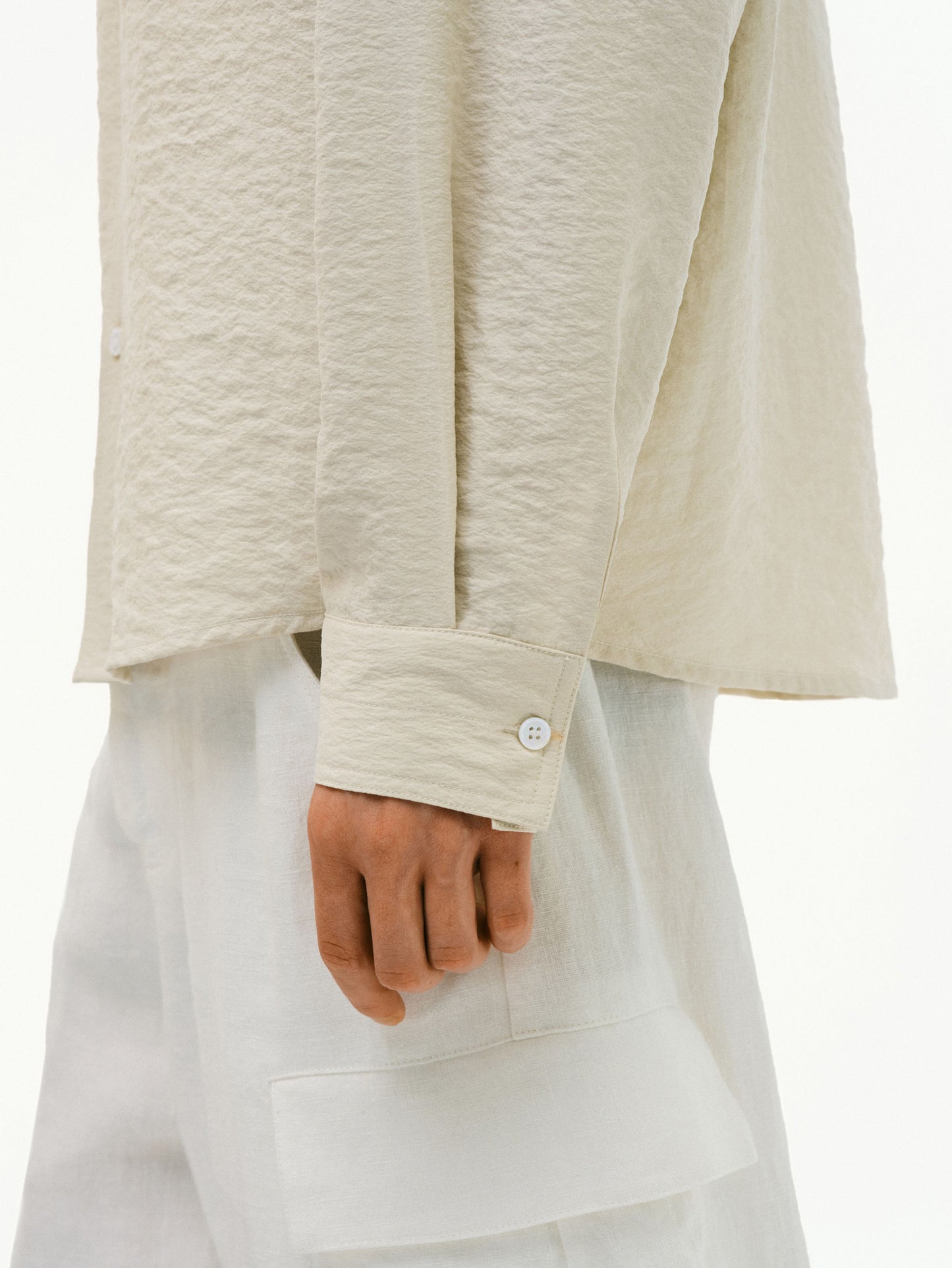 Silk Stand Collar Shirt