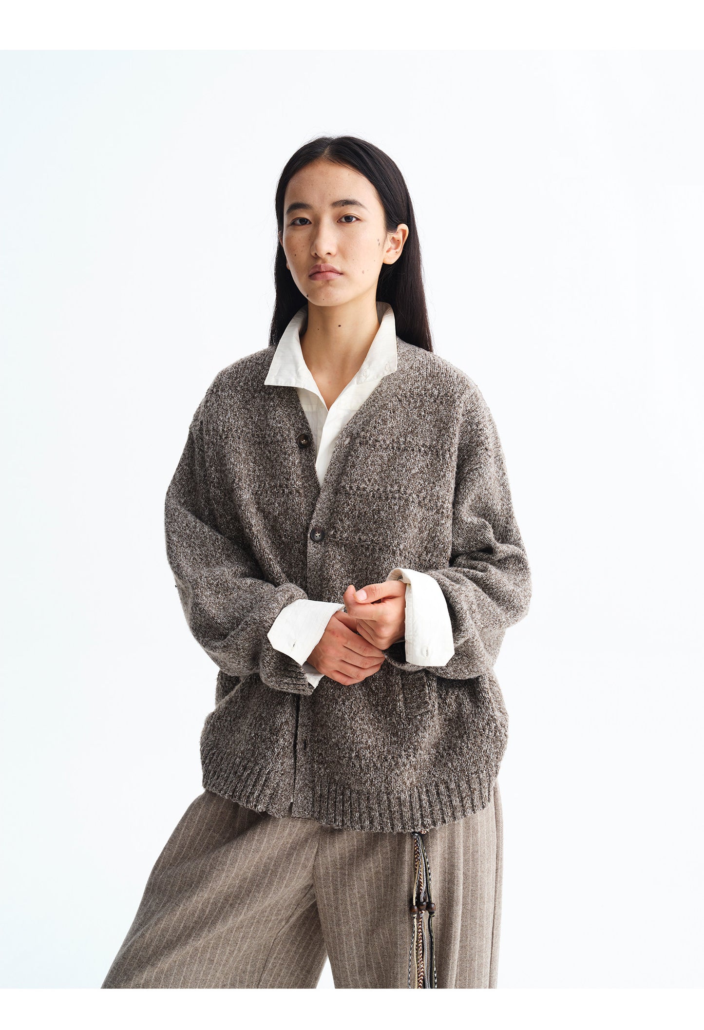 V-Neck Casual Cardigan