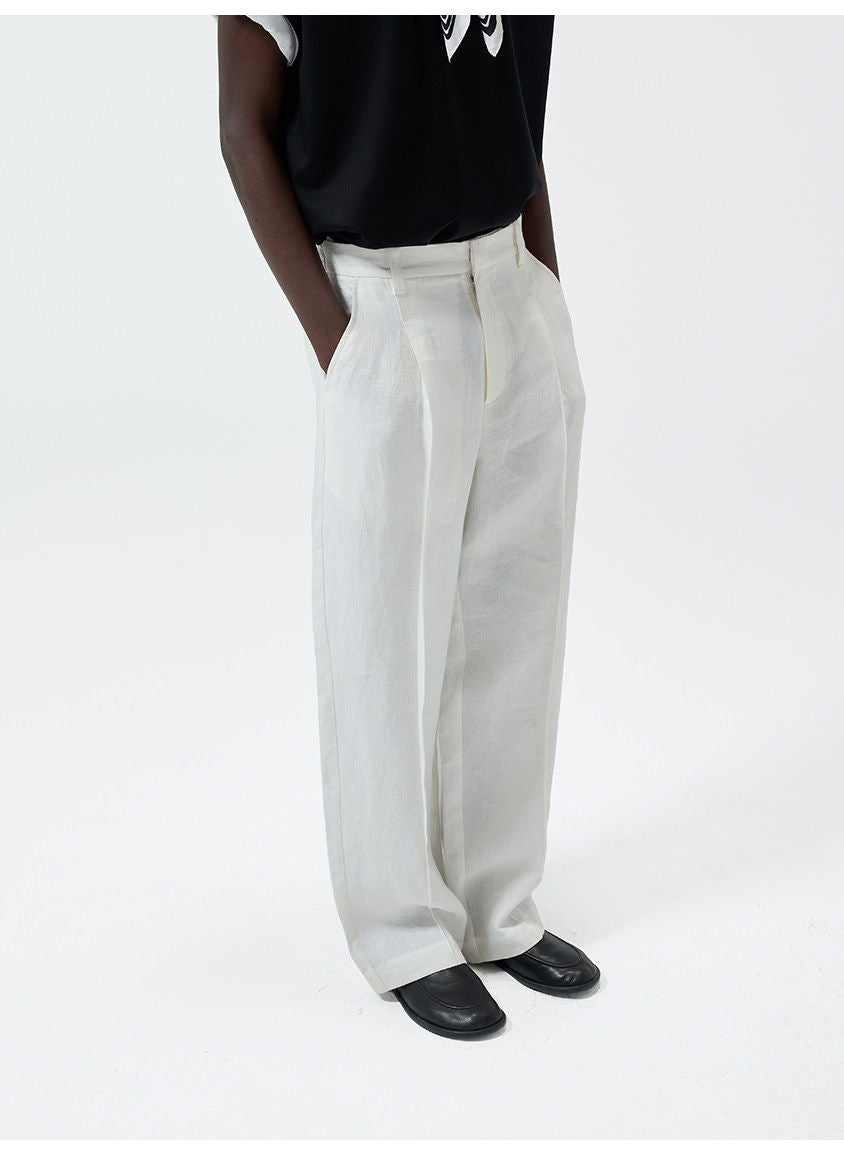 린넨 트윌 캐주얼 팬츠