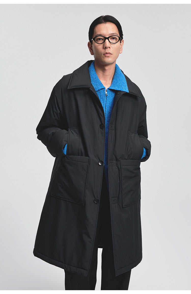 Multi-Pocket Quilted Coat