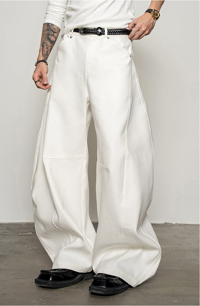 High-Waisted Casual Pants